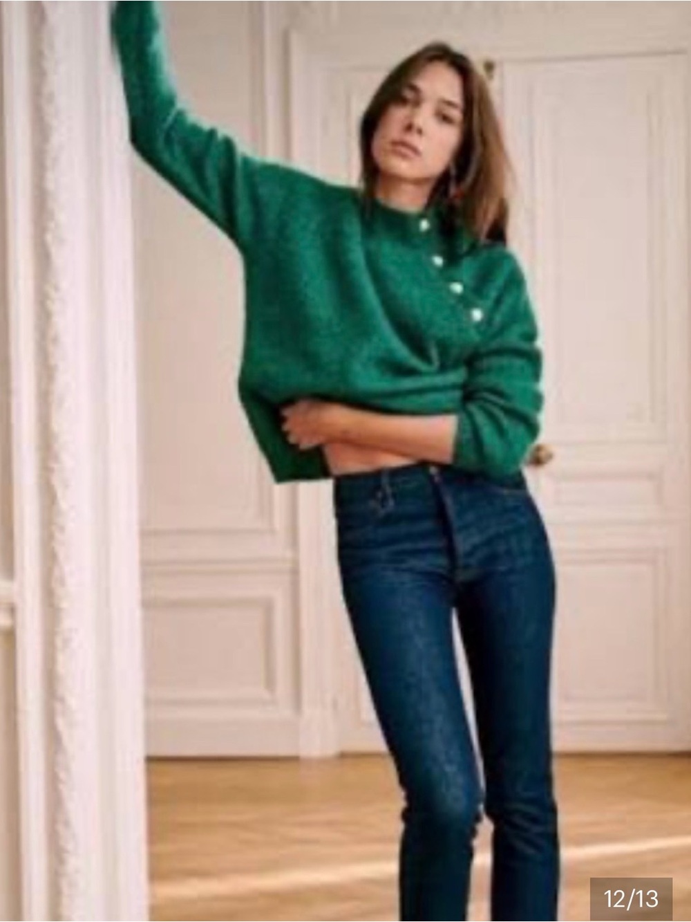 Sezane Trudy Emerald Green